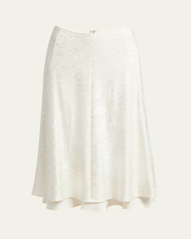 Double-Layered Silk Skirt